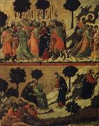 Duccio di Buoninsegna judaskyssen ocb bon pa oljeberget painting